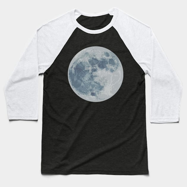 Moon - Blue Baseball T-Shirt by AnimeVision